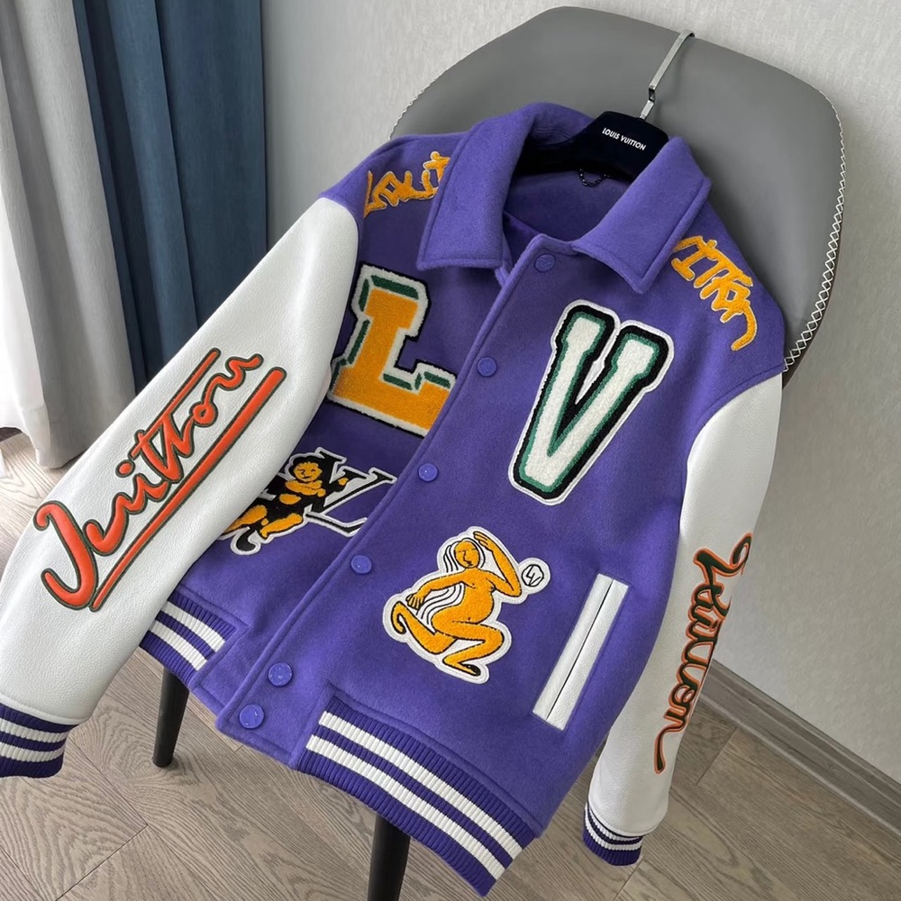 Louis Vuitton Multi-Patch Baseball Jacket - image 8